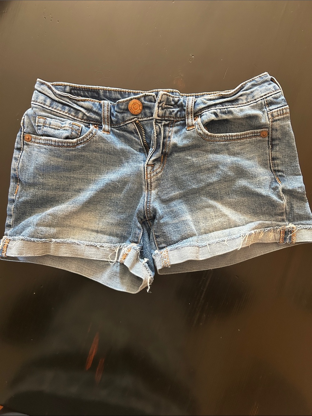 Aeropostale Light Blue Denim Cutoff Shorts